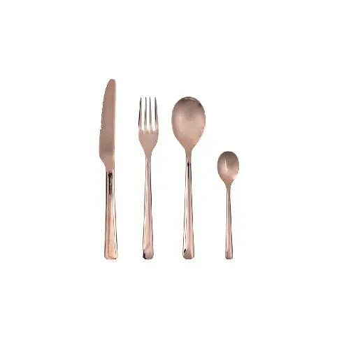 Bilde av best pris Broste Copenhagen - Cutlery set Hune, 16 pc - Stainless steel - Titanium Espresso - Hjemme og kjøkken