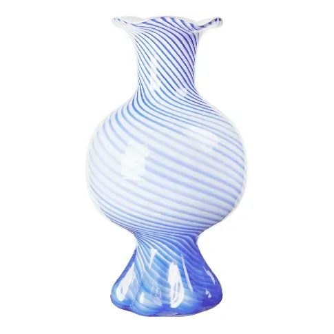 Bilde av best pris Broste Copenhagen Mella vase 30 cm, intense blue Vase