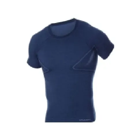 Bilde av best pris Brubeck SS11710 T-skjorte for menn med korte ermer ACTIVE WOOL graphite M Klær og beskyttelse - Arbeidsklær - Undertøy