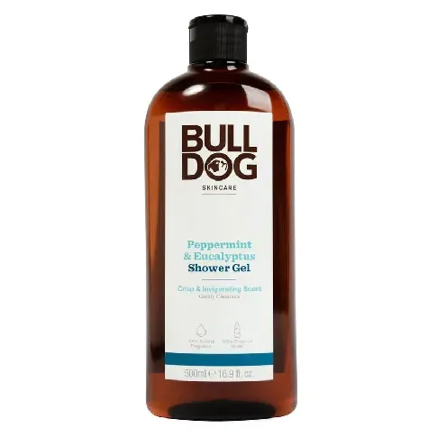 Bilde av best pris Bulldog Peppermint & Eucalyptus Shower Gel 500ml Mann - Hudpleie - Kropp - Dusj