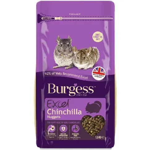 Bilde av best pris Burgess - Chinchilla Nuggets - 1,5 kg (40030) - Kjæledyr og utstyr