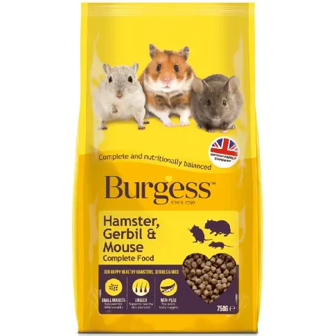 Bilde av best pris Burgess - Hamster, Gerbil&Mouse Nuggets - 750 g (40028) - Kjæledyr og utstyr