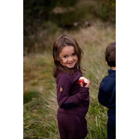 Bilde av best pris Burgunder Tufte Kids Gullvinge fleece jakke - Ullklær barn og baby
