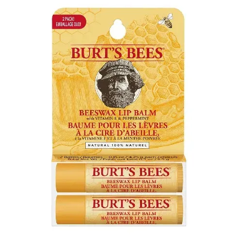 Bilde av best pris Burt's Bees Lip Balm Beeswax Twin Pack 2pcs Hudpleie - Ansikt - Lepper - Leppepomade