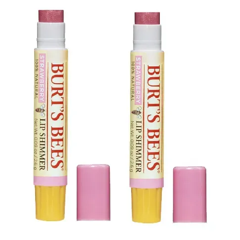 Bilde av best pris Burt's Bees - Lip Shimmer - Strawberry 2-Pak - Skjønnhet
