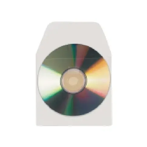 Bilde av best pris CD-lomme DJOIS med flap, pakke a 10 stk. Arkivering - Tilbehør - Selvklebende lommer