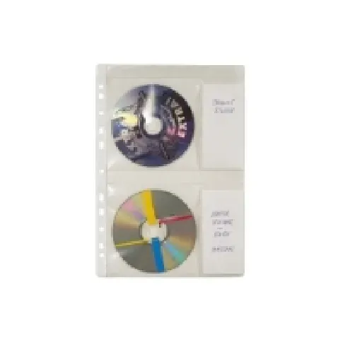 Bilde av best pris CD-lommer til ringbind, plads til 4 CD'er, A4 PC-Komponenter - Harddisk og lagring - Lagringsmedium