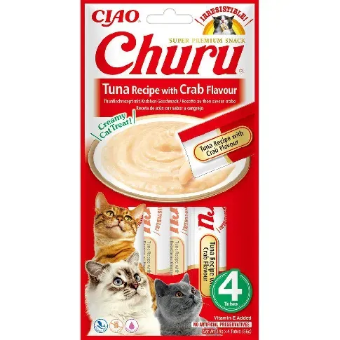 Bilde av best pris CHURU - 12 x Tuna With crab Flavour 4pcs - Kjæledyr og utstyr