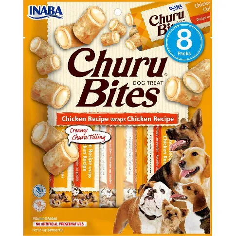 Bilde av best pris CHURU - 4 x Bites Chicken Wraps 8pcs - Kjæledyr og utstyr