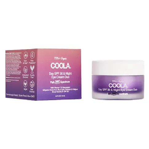 Bilde av best pris COOLA Day SPF30 & Night Eye Organic Cream Duo 30ml Hudpleie - Solprodukter - Solkrem og solpleie - Ansikt