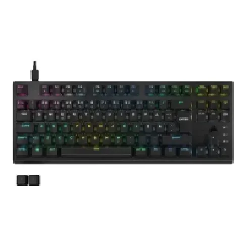 Bilde av best pris CORSAIR K60 PRO RGB - Tastatur - mechanical, TKL, gaming - bakgrunnsbelyst - USB - QWERTY - tastsvitsj: CORSAIR OPX RGB - svart Gaming - Gaming mus og tastatur - Gaming Tastatur