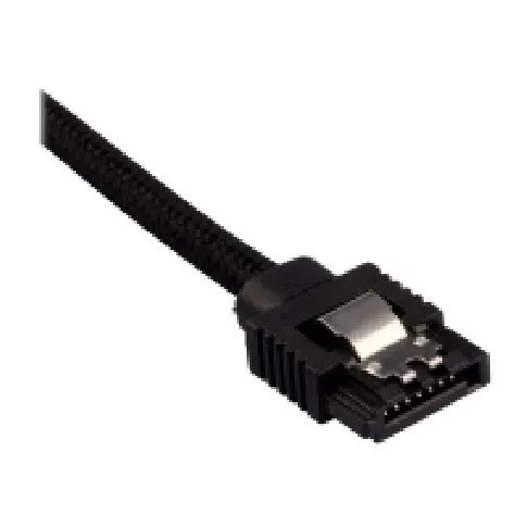 Bilde av best pris CORSAIR Premium Sleeved - SATA-kabel - Serial ATA 150/300/600 - SATA (hann) til SATA (hann) - 30 cm - svart PC tilbehør - Kabler og adaptere - Datakabler