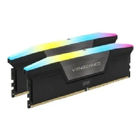 Bilde av best pris CORSAIR Vengeance RGB - DDR5 - sett - 48 GB: 2 x 24 GB - DIMM 288-pin - 6000 MHz / PC5-48000 - CL36 - 1.4 V - svart PC-Komponenter - RAM-Minne - DDR5