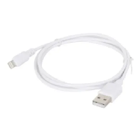 Bilde av best pris Cablexpert - Lightning-kabel - USB hann til Lightning hann - 1 m - skjermet - hvit PC tilbehør - Kabler og adaptere - Datakabler