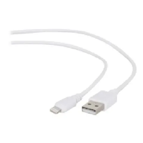 Bilde av best pris Cablexpert - Lightning-kabel - USB hann til Lightning hann - 2 m - skjermet - hvit PC tilbehør - Kabler og adaptere - Datakabler