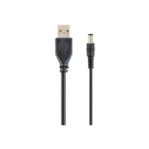 Bilde av best pris Cablexpert - USB/strøm-kabel - USB (kun strøm) (hann) til 3,5 x 1,0 mm DC-jakk (hann) - 1.8 m - svart PC tilbehør - Kabler og adaptere - Lydkabler