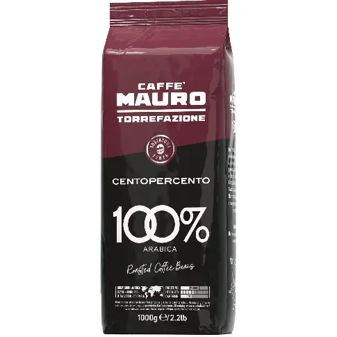Bilde av best pris Caffè Mauro Centopercento 1 Kg Kaffebønner