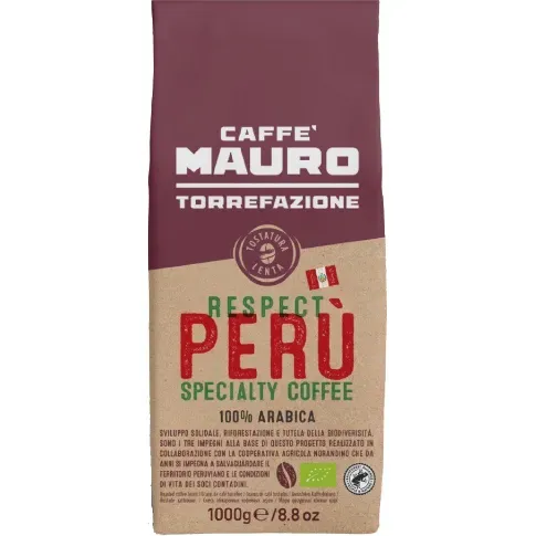 Bilde av best pris Caffè Mauro Respect Peru 1 kg, hele bønner Kaffebønner