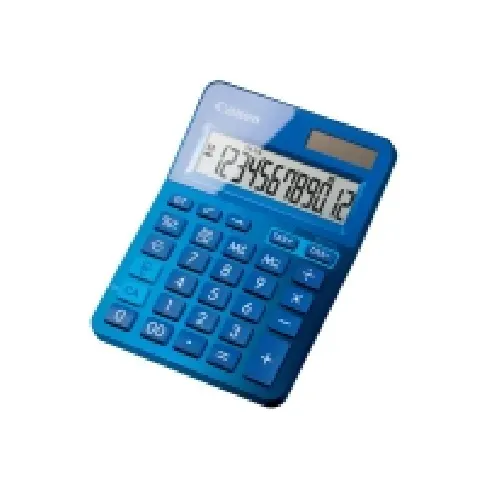 Bilde av best pris Canon LS-123K - Skrivebordskalkulator - 12 sifre - solpanel, batteri - metallic blå Kontormaskiner - Kalkulatorer - Tabellkalkulatorer