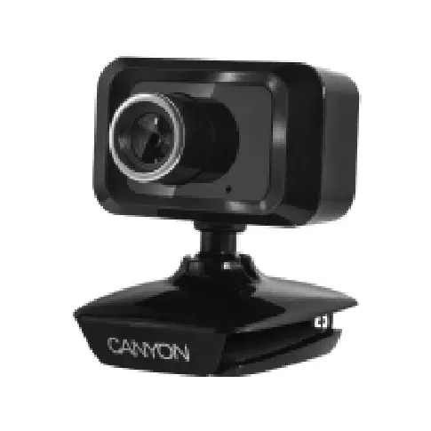 Bilde av best pris Canyon CNE-CWC1, 1,3 MP, 1600 x 1200 piksler, 30 fps, USB 2.0, Svart, Festeklemme/Stativ PC tilbehør - Skjermer og Tilbehør - Webkamera