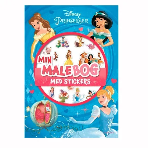 Bilde av best pris Carlsen - Coloring book with stickers - Disney Princess (CLR0545) - Leker