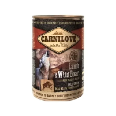 Bilde av best pris Carnilove Canned Lamb & Wild Boar for Adult 400g - (6 pk/ps) Kjæledyr - Hund - - Våt hundemat