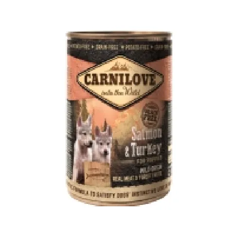Bilde av best pris Carnilove Canned Salmon & Turkey for Puppies 400g - (6 pk/ps) Kjæledyr - Hund - - Våt hundemat
