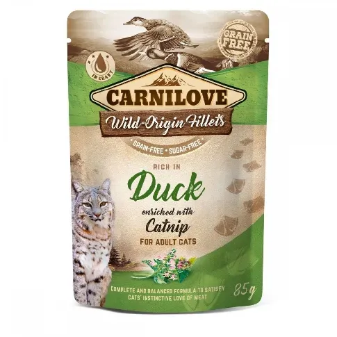 Bilde av best pris Carnilove Cat Adult Duck & Catnip 85 g Katt - Kattemat - Våtfôr