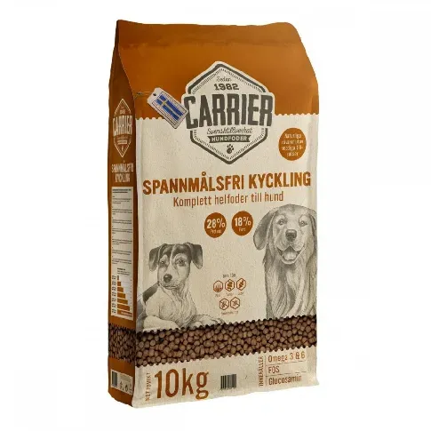 Bilde av best pris Carrier Kornfritt Kylling (10 kg) Hund - Hundemat - Tørrfôr