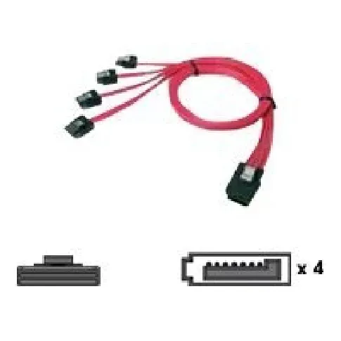 Bilde av best pris Chenbro - SATA/SAS-kabel - 4-spors - SATA til 36-pins 4i Mini MultiLane - 60 cm - for Chenbro RM21508, RM23212, SR10566, SR10567, SR108, SR10866, SR10868, SR10869, SR20966 PC tilbehør - Kabler og adaptere - Datakabler