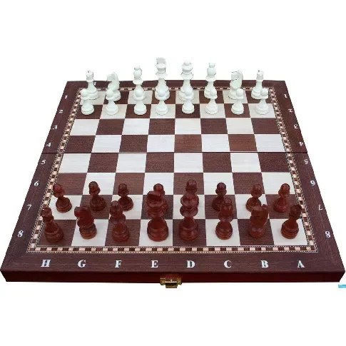 Bilde av best pris Chess Set in wood (40x40 cm) (291) - Leker