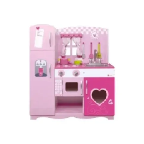 Bilde av best pris Classic World Pink Træ legekøkken til børn Leker - Rollespill - Leke kjøkken og mat