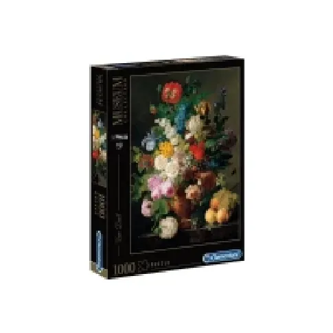 Bilde av best pris Clementoni Museum Collection - Van Dael: Vase of Flowers - puslespill - 1000 deler Leker - Spill - Gåter
