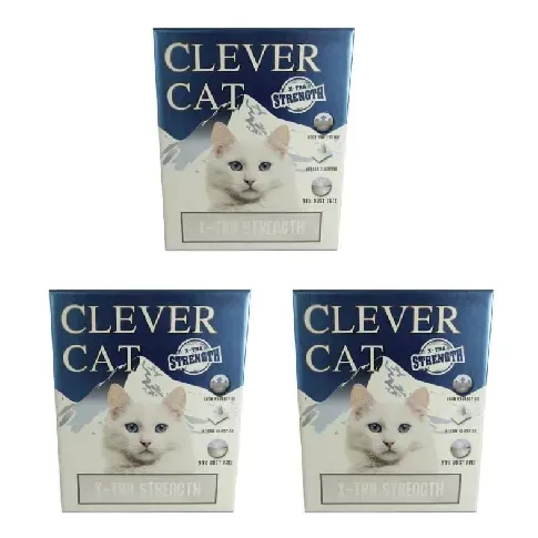 Bilde av best pris Clever cat - 3x Cat litter x-strong 6 ltr. - Kjæledyr og utstyr