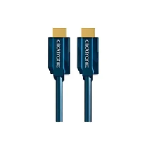 Bilde av best pris ClickTronic 70308, 12,5 m, HDMI Type A (Standard), HDMI Type A (Standard), 3840 x 2160 piksler, 3D, Blå PC tilbehør - Kabler og adaptere - Videokabler og adaptere