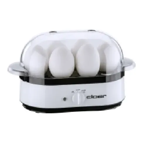 Bilde av best pris Cloer 6081 - Eggkoker - 350 W - hvit Kjøkkenapparater - Kjøkkenmaskiner - Eggekoker