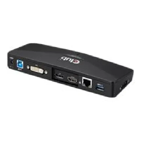 Bilde av best pris Club 3D SenseVision USB 3.0 4K Docking Station - Dokkingstasjon - USB - DVI, HDMI, DP - 1GbE PC & Nettbrett - Bærbar tilbehør - Portreplikator og dokking
