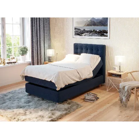 Bilde av best pris Comfort regulerbar seng 120x200 - mørk blå