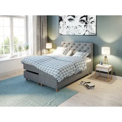 Bilde av best pris Comfort regulerbar seng 160x200 - lys grå