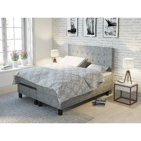 Bilde av best pris Comfort regulerbar seng 180x200 - lys grå