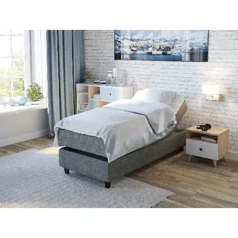Bilde av best pris Comfort regulerbar seng 90x200 - lys grå