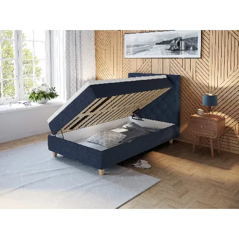 Bilde av best pris Comfort seng med oppbevaring 120x200 - mørkeblå