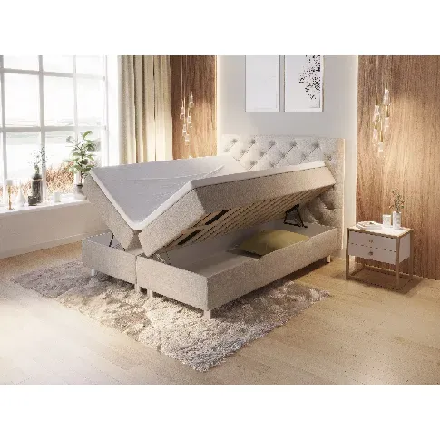 Bilde av best pris Comfort seng med oppbevaring 160x200 - sand