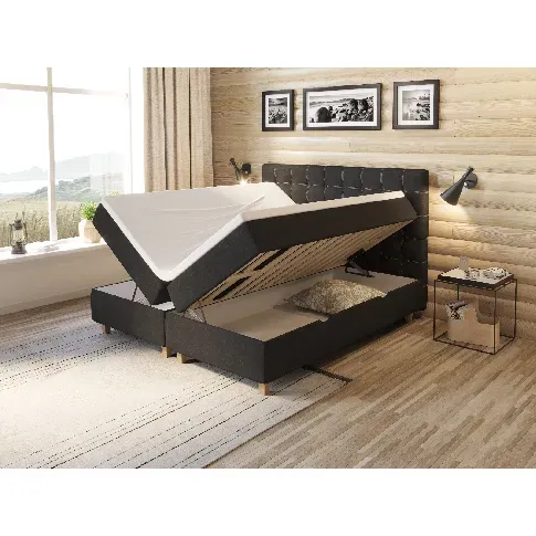 Bilde av best pris Comfort seng med oppbevaring 180x200 - antrasitt