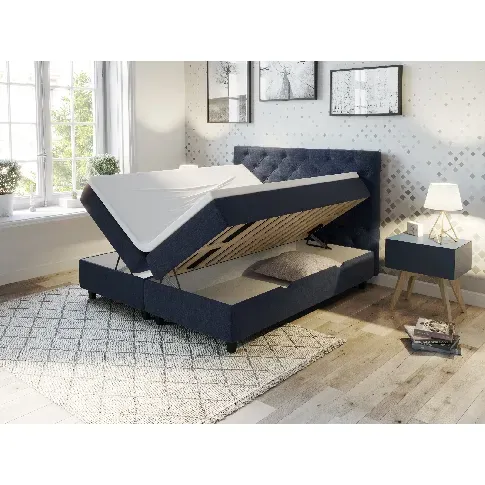 Bilde av best pris Comfort seng med oppbevaring 180x200 - mørk blå