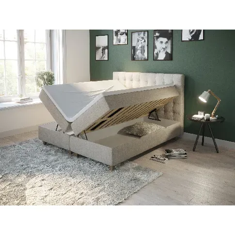 Bilde av best pris Comfort seng med oppbevaring 180x200 - sand