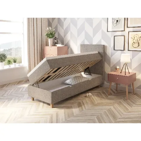 Bilde av best pris Comfort seng med oppbevaring 80x200 - beige