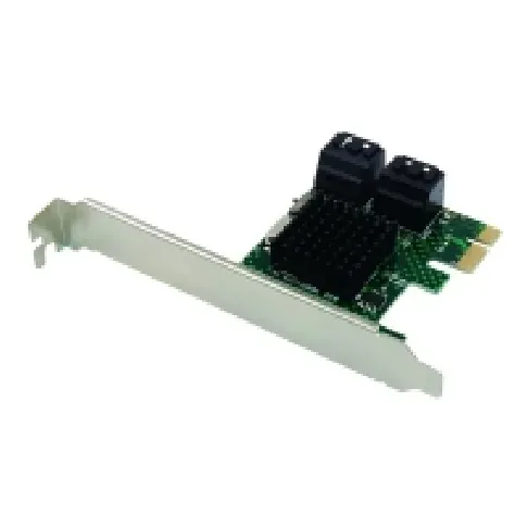 Bilde av best pris Conceptronic EMRICK03G - Lagringskontroller - 4-kanals - SATA 6Gb/s - PCIe x1 PC tilbehør - Kontrollere - IO-kort