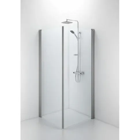 Bilde av best pris Contura Shower Space dusjdør, 77 cm, klart glass, aluminium profil Baderom > Dusjen