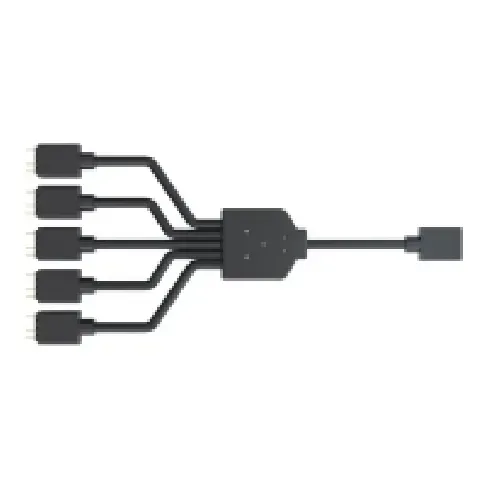 Bilde av best pris Cooler Master Addressable RGB 1-to-5 Splitter Cable - Viftestrømsplitter - 3-pins viftekontakt (hann) til 3-pins viftekontakt (hunn) - 5 V - 58 cm PC-Komponenter - Kjøling og modifikasjoner - Diverse kjøling